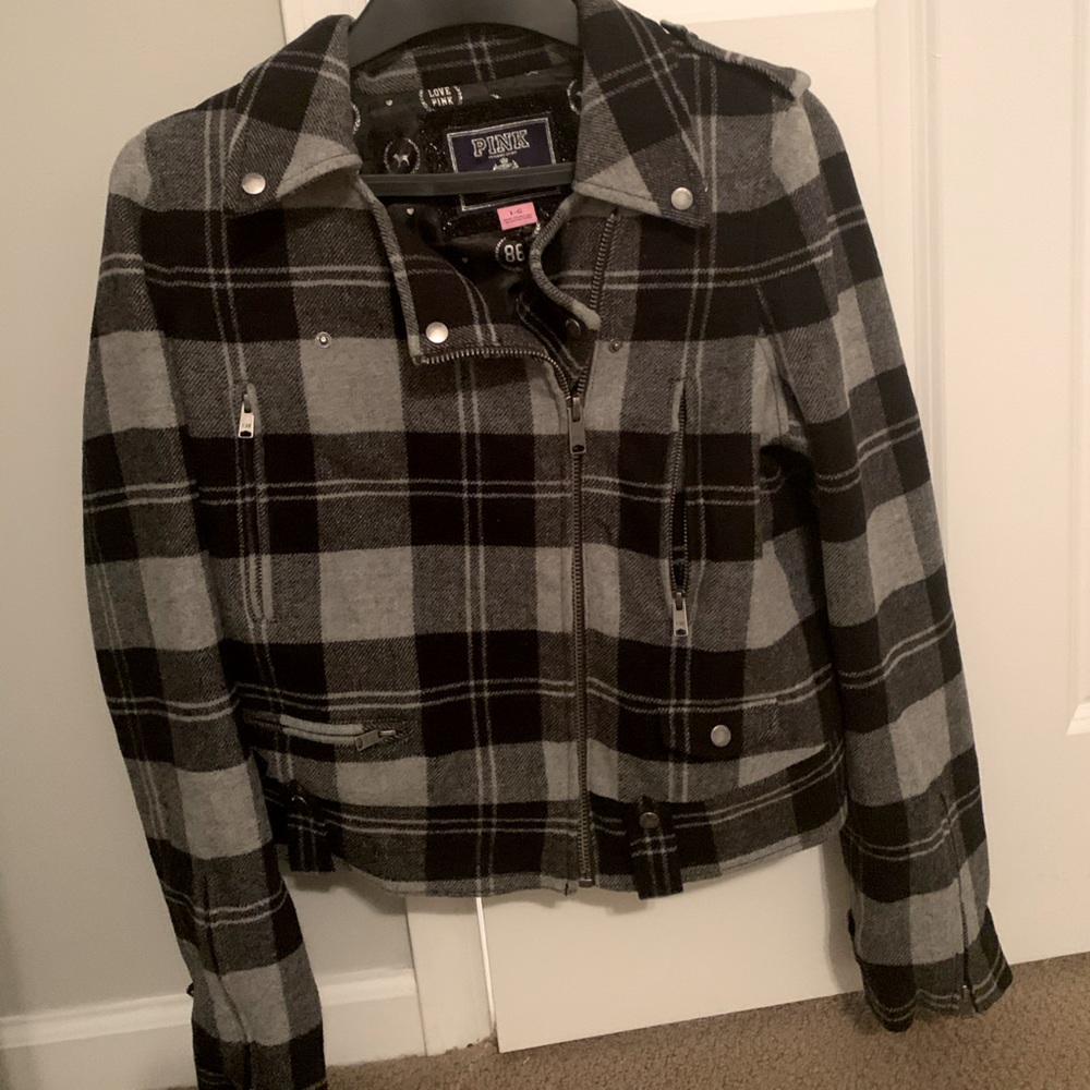 Victoria’s Secret PINK Plaid MoTo Jacket